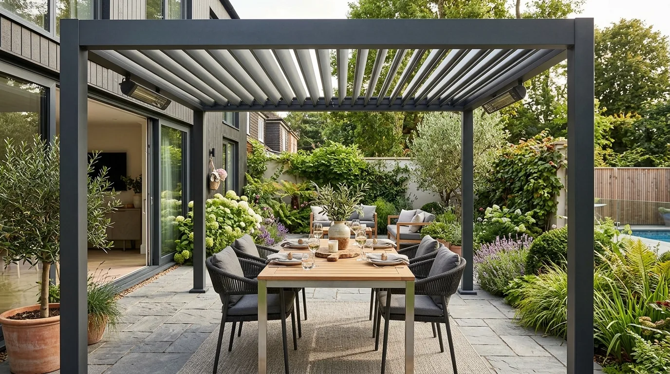 7 Pergola with Roof Ideas for Shade and Style